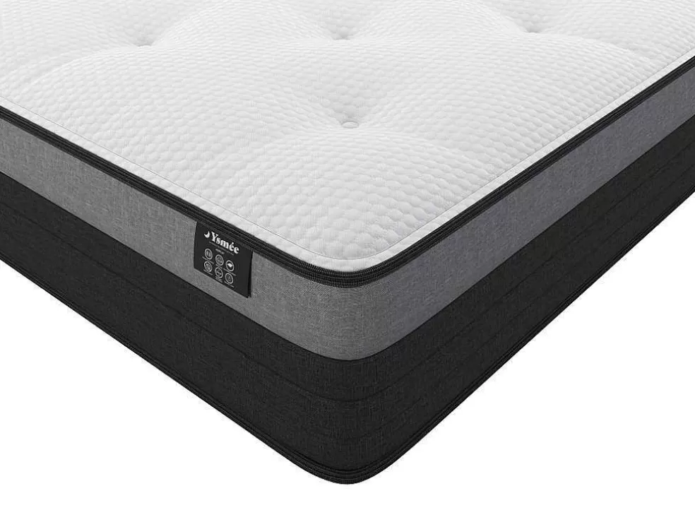 Ysmée Colchão De 850 Molas Ensacadas Com Faixa Respiravel Airplay De Ysmee EsPéss. 24 Cm - 140 X 190 Cm* Colchão De 2 Lugares