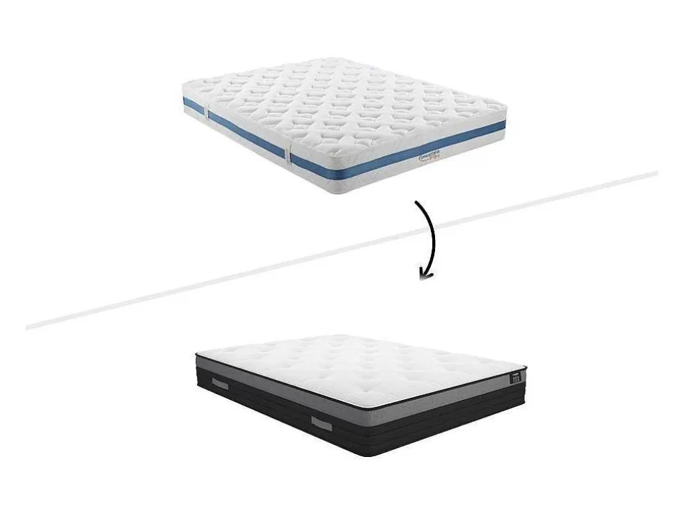 Ysmée Colchão De 850 Molas Ensacadas Com Faixa Respiravel Airplay De Ysmee EsPéss. 24 Cm - 140 X 190 Cm* Colchão De 2 Lugares