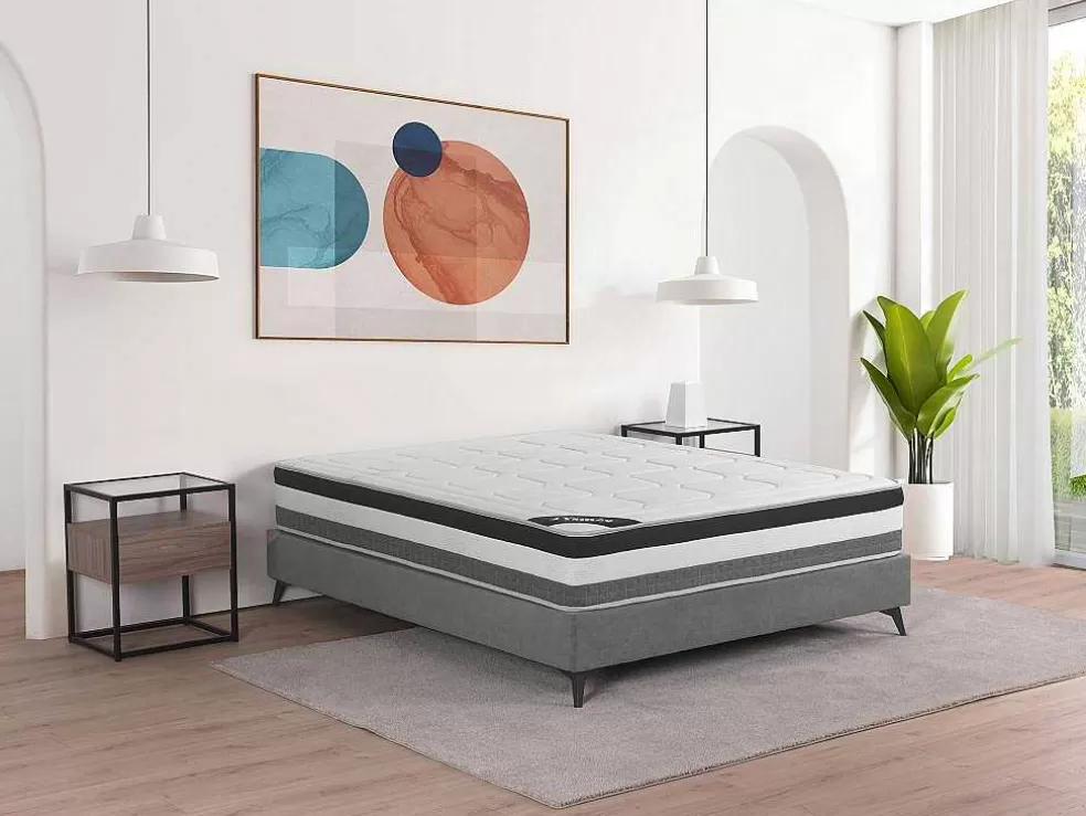 Ysmée Colchão De Molas Ensacadas 5 Zonas E Memória De Forma Esp. 28 Cm De 160 X 200 Cm - Loubio* Colchão De 2 Lugares