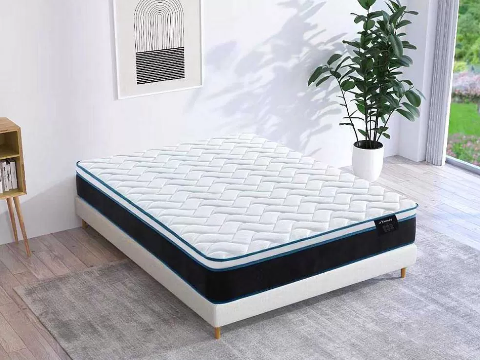 Ysmée Colchão De Molas Ensacadas E Espuma Viscoelastica Refrescante 160X200 Cm - Torano Da Ysmee* Colchão De 2 Lugares