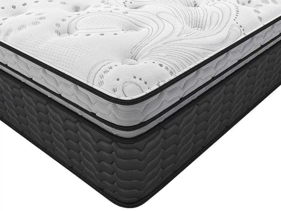 DREAMEA Colchão De Molas Ensacadas E Sobrecolchão Integrado Gamiani De - 160 X 200 Cm* Colchão Com Memória De Forma