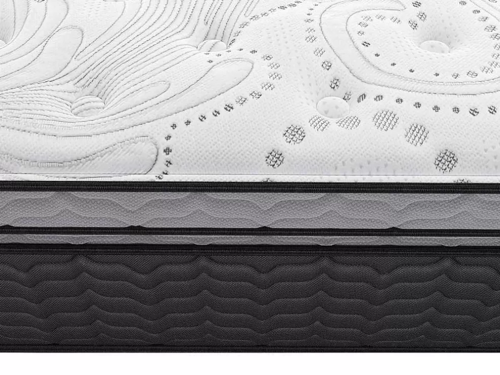 DREAMEA Colchão De Molas Ensacadas E Sobrecolchão Integrado Gamiani De - 160 X 200 Cm* Colchão Com Memória De Forma