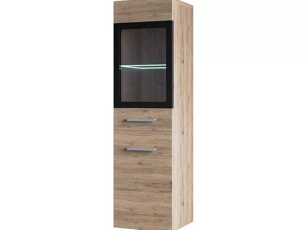 Vente-unique Coluna De Casa De Banho Com Leds Cor Natural Clara C30 X L30 X A109 Cm - Laurine* Coluna De Casa De Banho