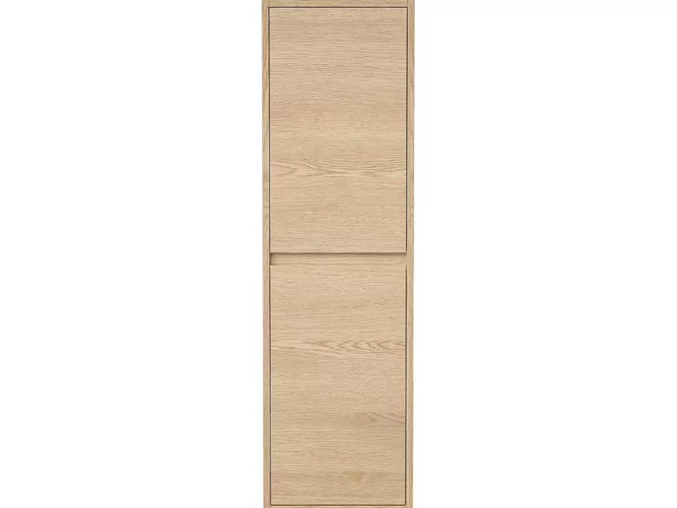 Vente-unique Coluna De Casa De Banho, Folha De Carvalho, C30 X L35 X A120 Cm - Enosea* Coluna De Casa De Banho