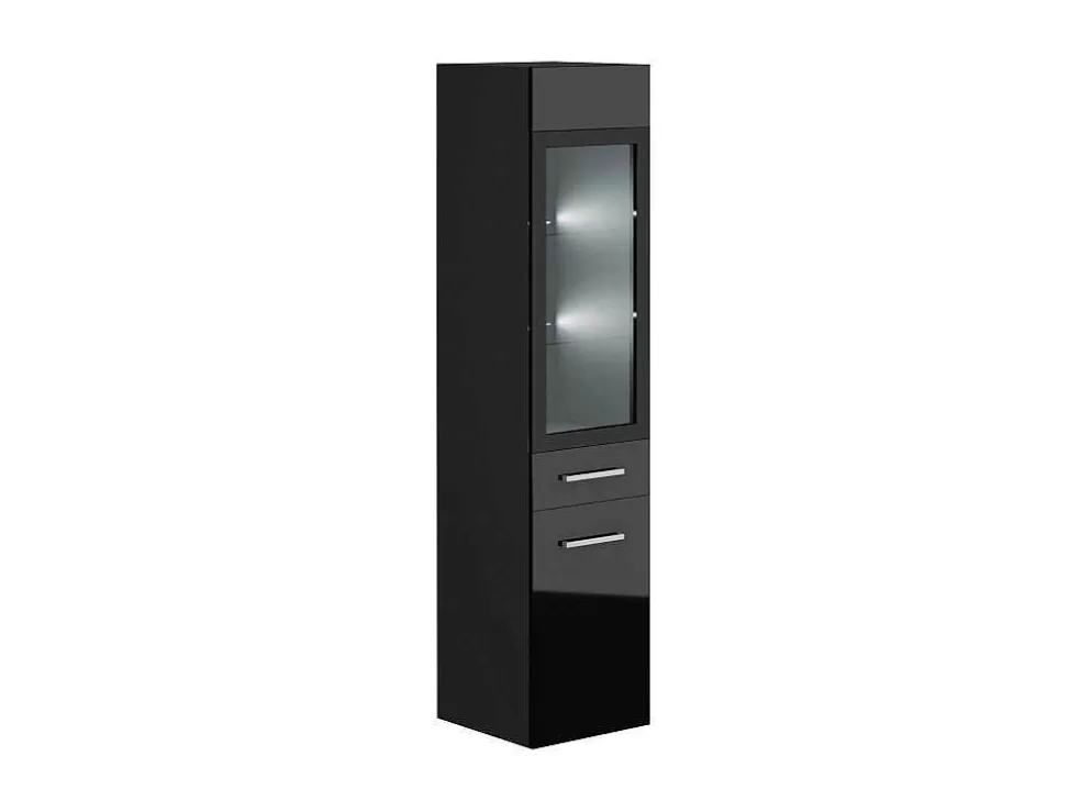 Vente-unique Coluna De Casa De Banho Sem Leds Preto C30 X L30 X A132 Cm - Laurine* Coluna De Casa De Banho