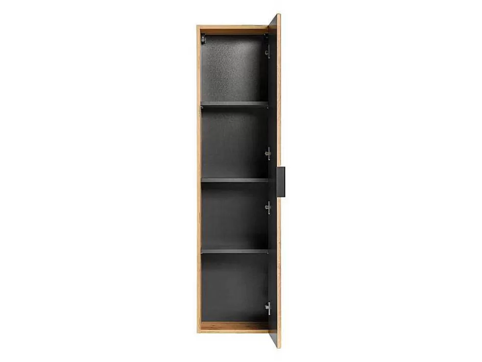 Vente-unique Coluna De Casa De Banho Suspensa Estriada Natural Claro A140 Cm - Zevara* Promoções Casa De Banho & Bem-Estar