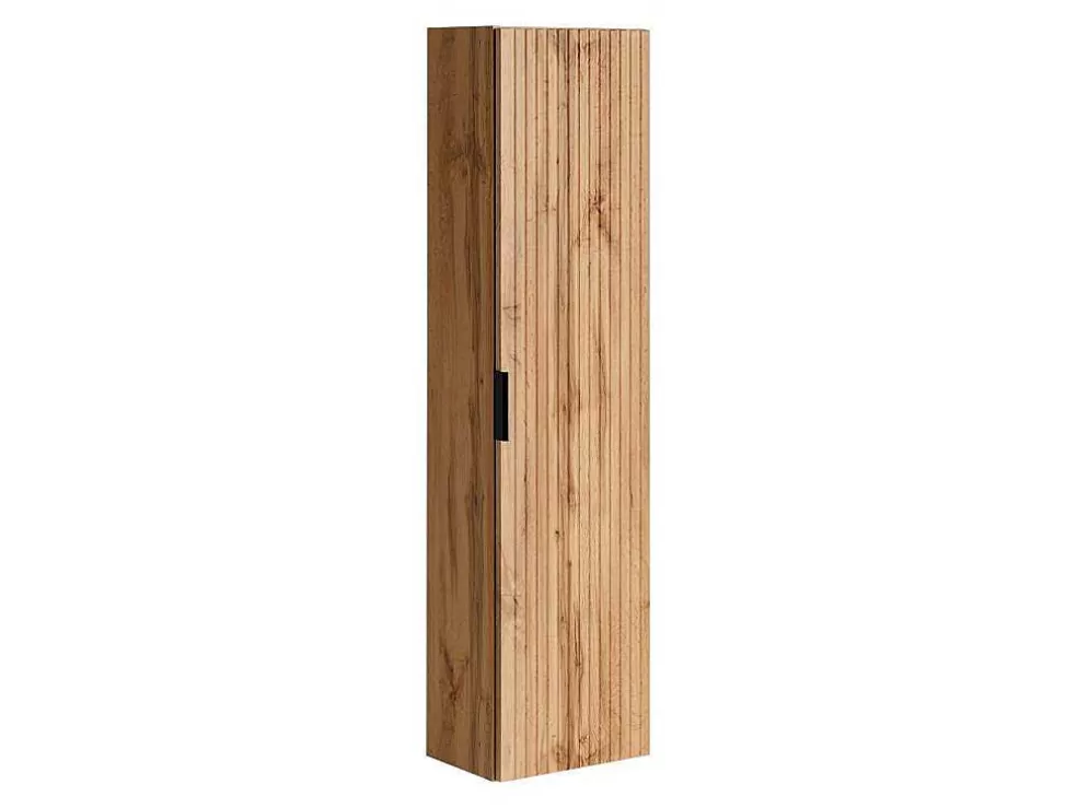 Vente-unique Coluna De Casa De Banho Suspensa Estriada Natural Claro A140 Cm - Zevara* Promoções Casa De Banho & Bem-Estar