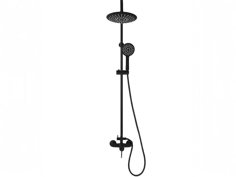 Shower & Design Coluna De Duche Aita Em Aco Inoxidavel Preto Mate - 127 Cm* Promoções Casa De Banho & Bem-Estar