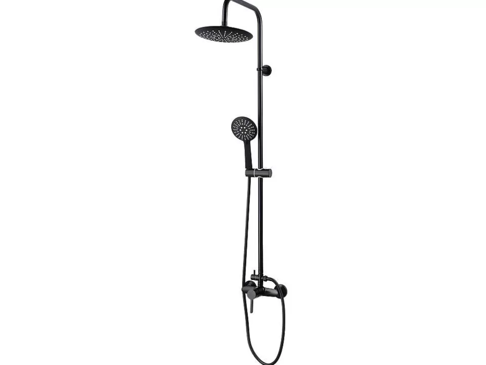 Shower & Design Coluna De Duche Aita Em Aco Inoxidavel Preto Mate - 127 Cm* Promoções Casa De Banho & Bem-Estar