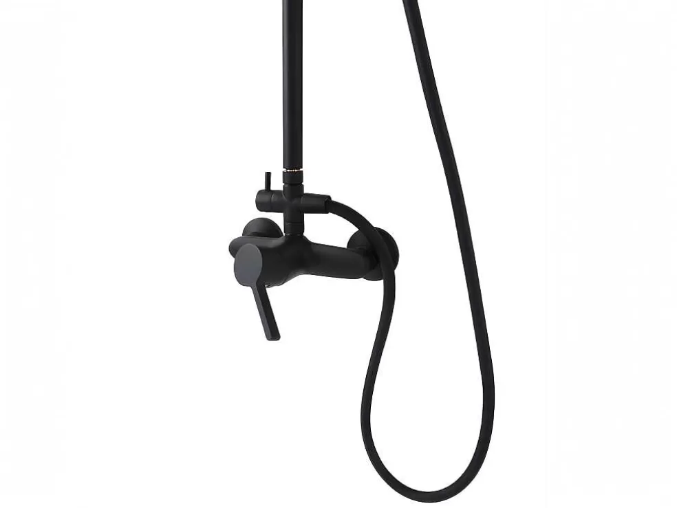 Shower & Design Coluna De Duche Aita Em Aco Inoxidavel Preto Mate - 127 Cm* Promoções Casa De Banho & Bem-Estar