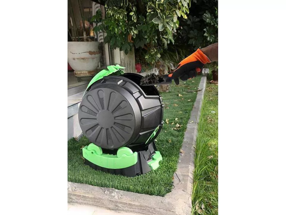 Vente-unique Compostor Rotativo 50 Litros Com Recuperador De Liquidos C49 X L44 X A57 - Recycool* Floreira