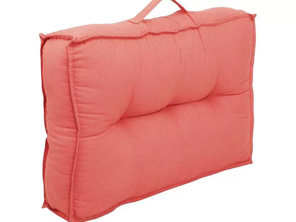 OZAIA Conjunto 1 Colchão + 2 Almofadas Para Palates Em Algodao Cor Coral - Baila* Decoração De Jardim