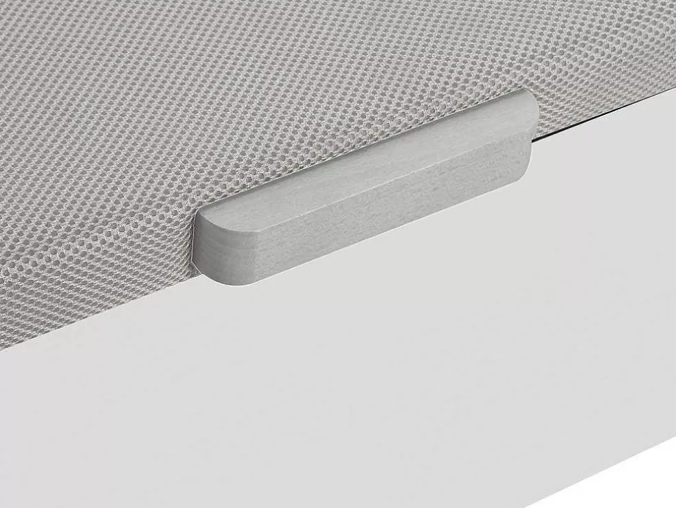DREAMEA Conjunto Artigos De Cama 140 X 190 Cm Sommier Com Espaco De Arrumação Branco + Colchão De Espuma Hd - Heaven Da * Conjunto Colchão E Sommier