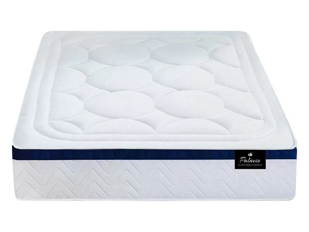 Palacio Conjunto Artigos De Cama 140 X 190 Cm Sommier Com Espaco De Arrumação Branco + Colchão De Molas Ensacadas - Marquis Da Dreamea* Conjunto Colchão E Sommier