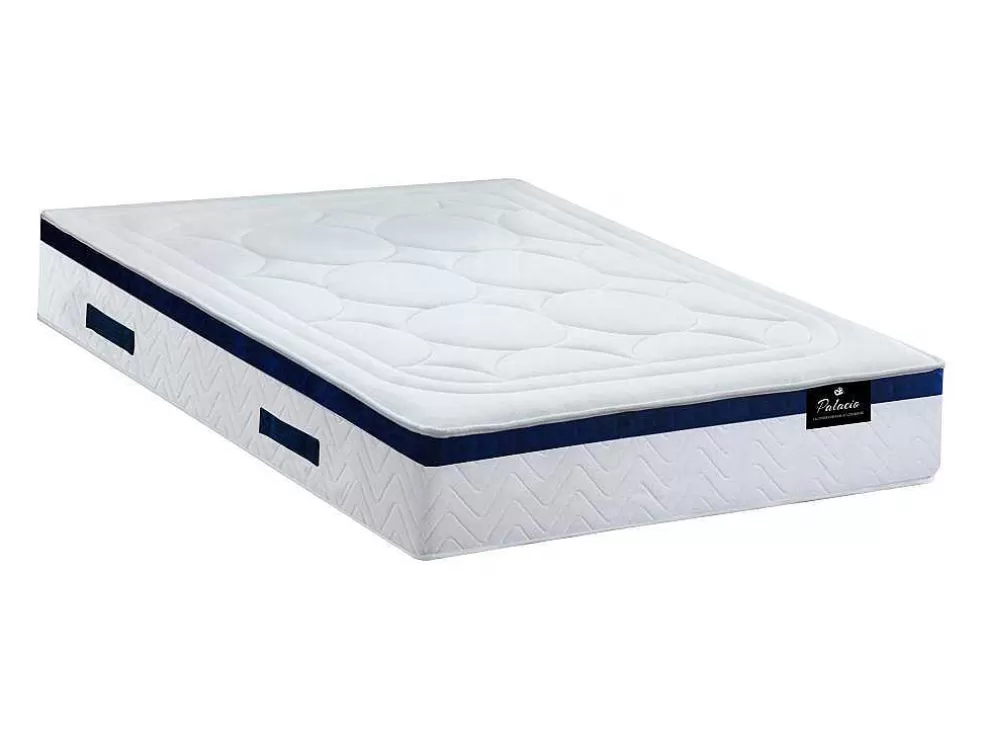 Palacio Conjunto Artigos De Cama 180 X 200 Cm Sommier Com Espaco De Arrumação Branco + Colchão De Molas Ensacadas - Marquis Da Dreamea* Conjunto Colchão E Sommier