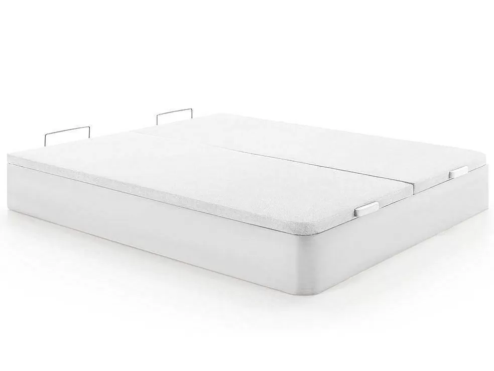 Palacio Conjunto Artigos De Cama 180 X 200 Cm Sommier Com Espaco De Arrumação Branco + Colchão De Molas Ensacadas - Marquis Da Dreamea* Conjunto Colchão E Sommier