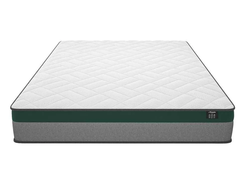 Ysmée Conjunto Artigos De Cama 160 X 200 Cm Sommier Com Espaco De Arrumação Branco + Colchão De Molas Ensacadas - Prestige Da Ysmee* Conjunto Colchão E Sommier