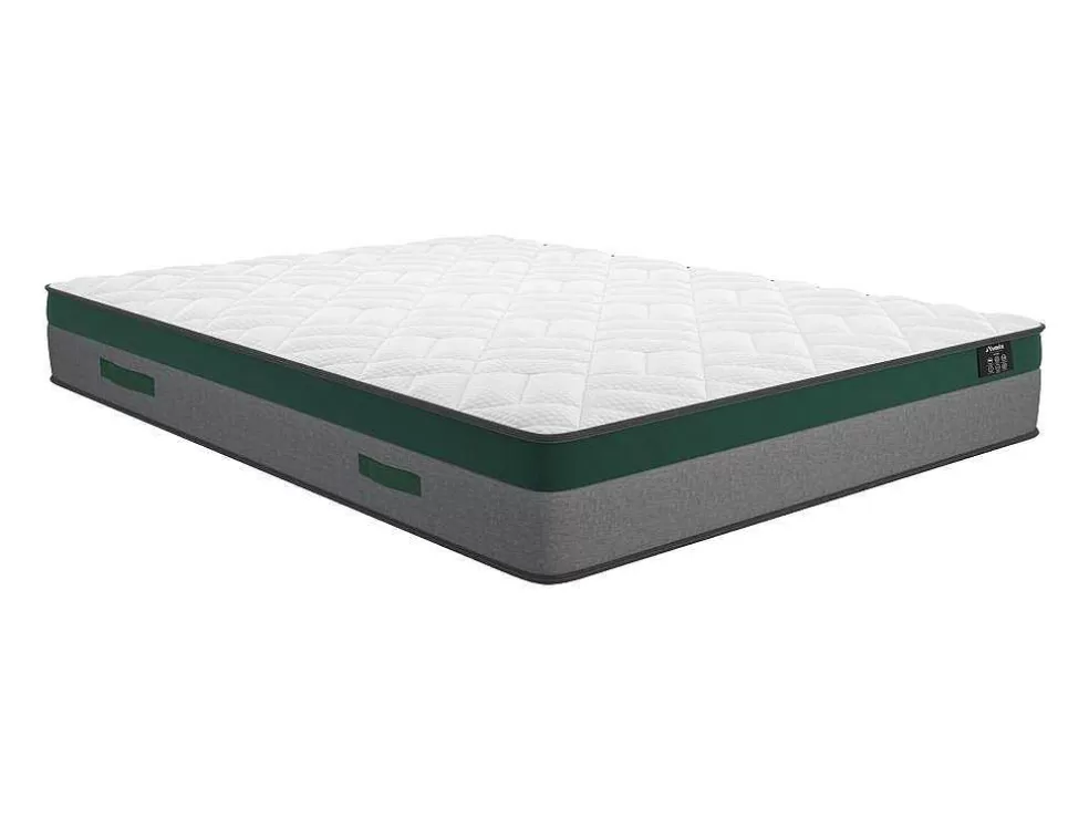 Ysmée Conjunto Artigos De Cama 160 X 200 Cm Sommier Com Espaco De Arrumação Natural Claro + Colchão De Molas Ensacadas - Prestige Da Ysmee* Conjunto Colchão E Sommier