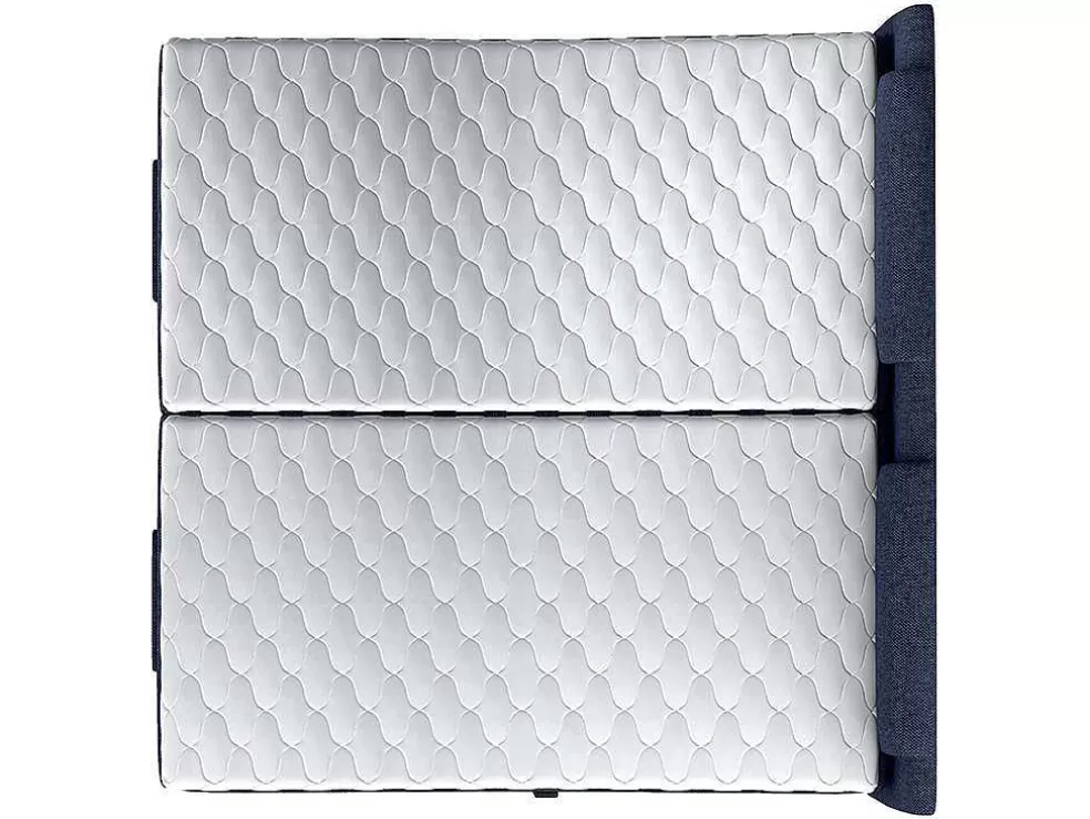 Palacio Conjunto Boxspring Cabeceira De Cama + Sommier De Relaxamento Eletrico + Colchão + Sobrecolchão Castel Da - 2X90X200 Cm* Cama Articulada