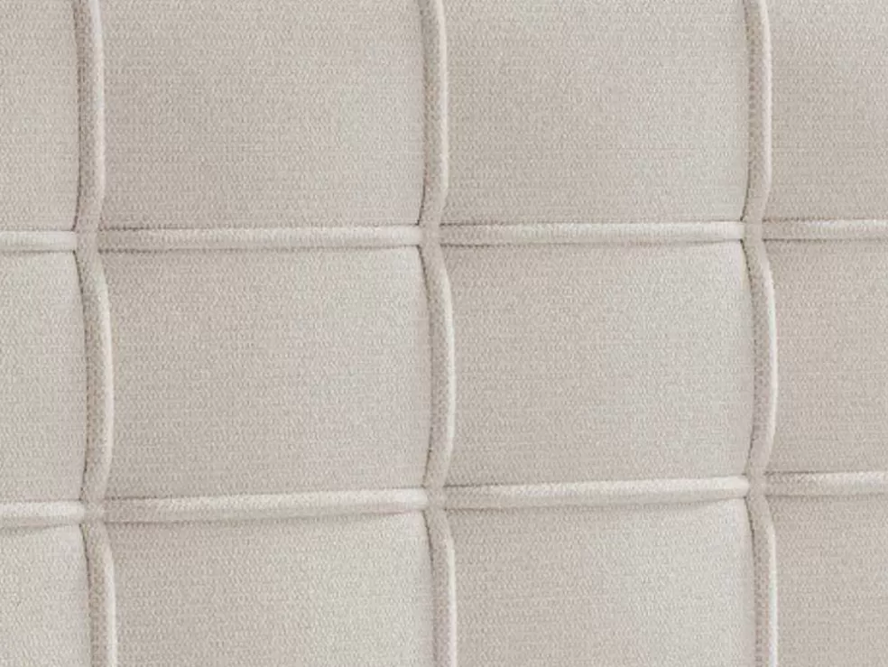 Ysmée Conjunto Completo Boxspring Com Cabeceira Estofada + Sommier + Colchão + Sobrecolchão 180 X 200 Cm Tecido Bege - Inao De Ysmee* Cama Boxspring, Cama Continental