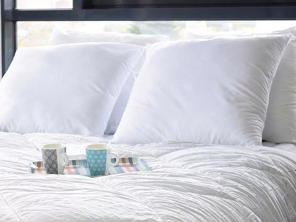 DREAMEA Conjunto De 4 Almofadas Calin 60 X 60 Cm 400 G Branco - Torivia* Almofada