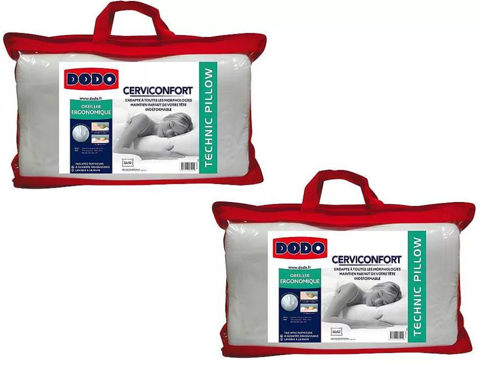 DODO Conjunto De 2 Almofadas Com Apoio Perfeito De Cabeca - 35 X 52 Cm - Perfect Position* Almofada