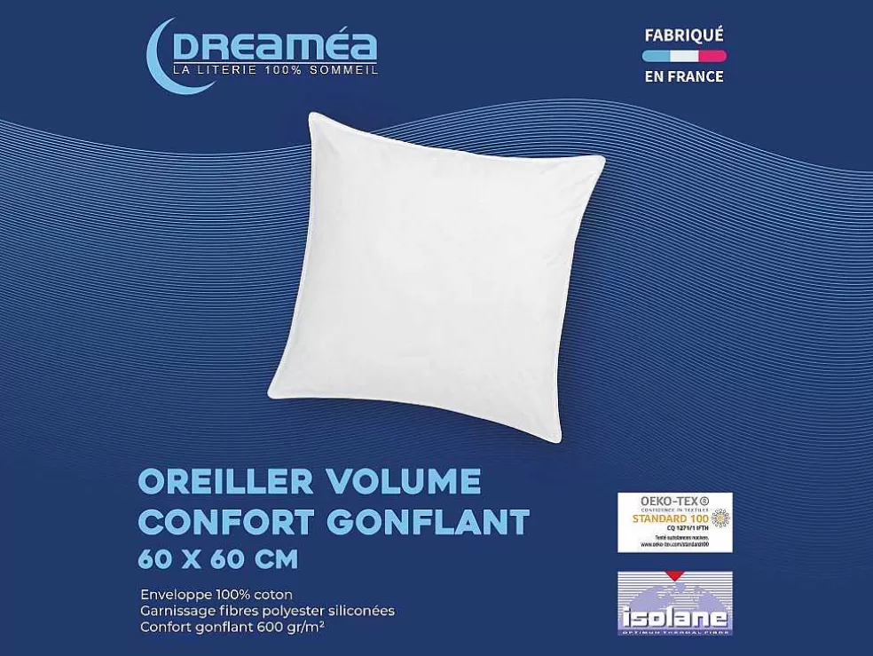 DREAMEA Conjunto De 2 Almofadas De 60 X 60 Cm Da - 600 G - Marin* Almofada