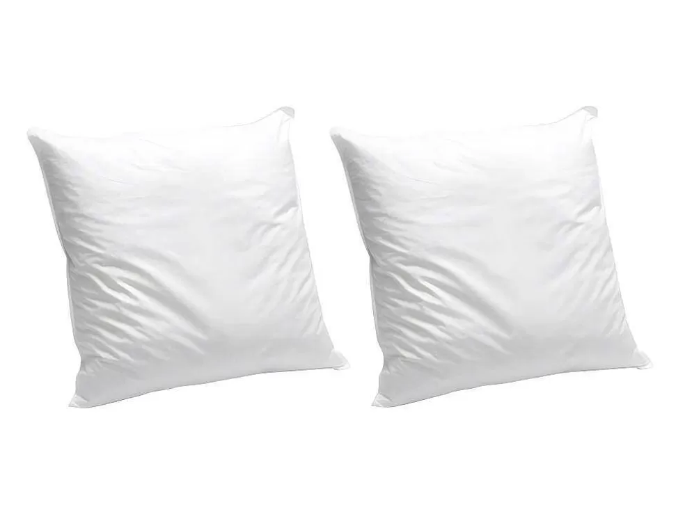 NATUREA Conjunto De 2 Almofadas Em Algodao Biologico 60X60 Cm Da 550 G/M2 Vies Castanho - Nature Confort* Almofada
