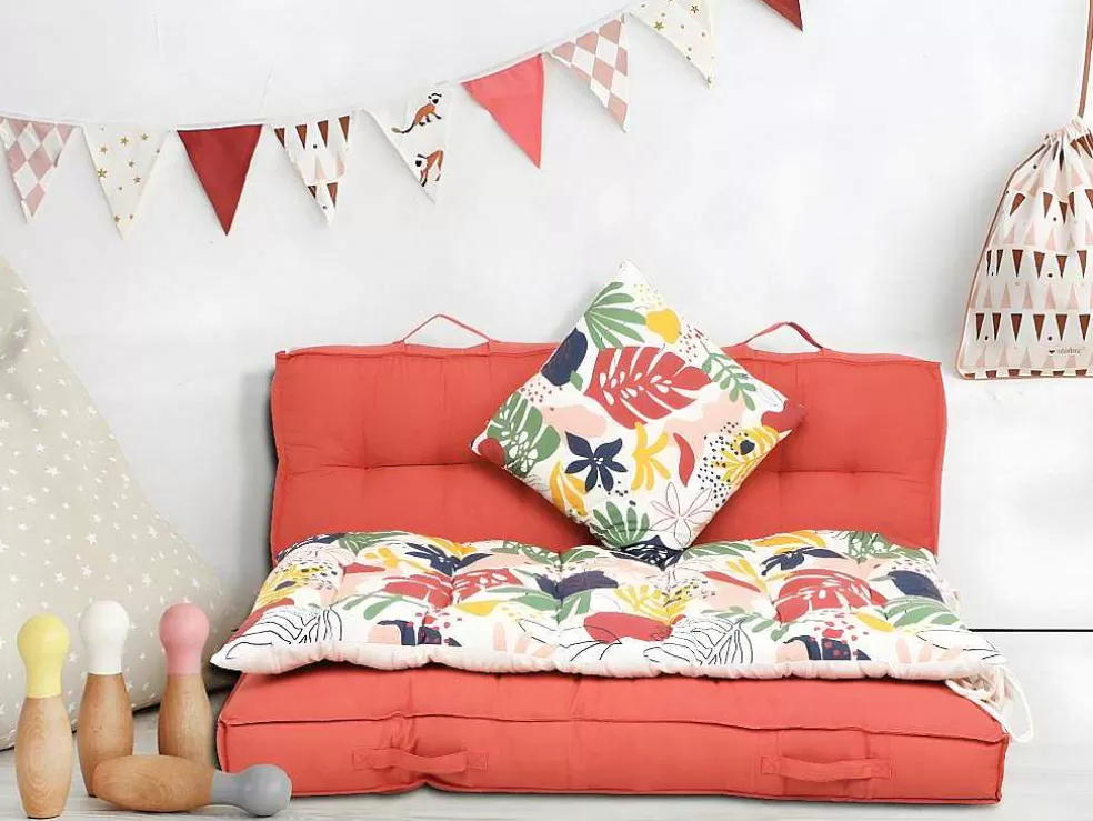 OZAIA Conjunto De 2 Almofadas Floridas Em Algodao 45 X 45 Cm Multicolor - Bariola* Decoração De Jardim