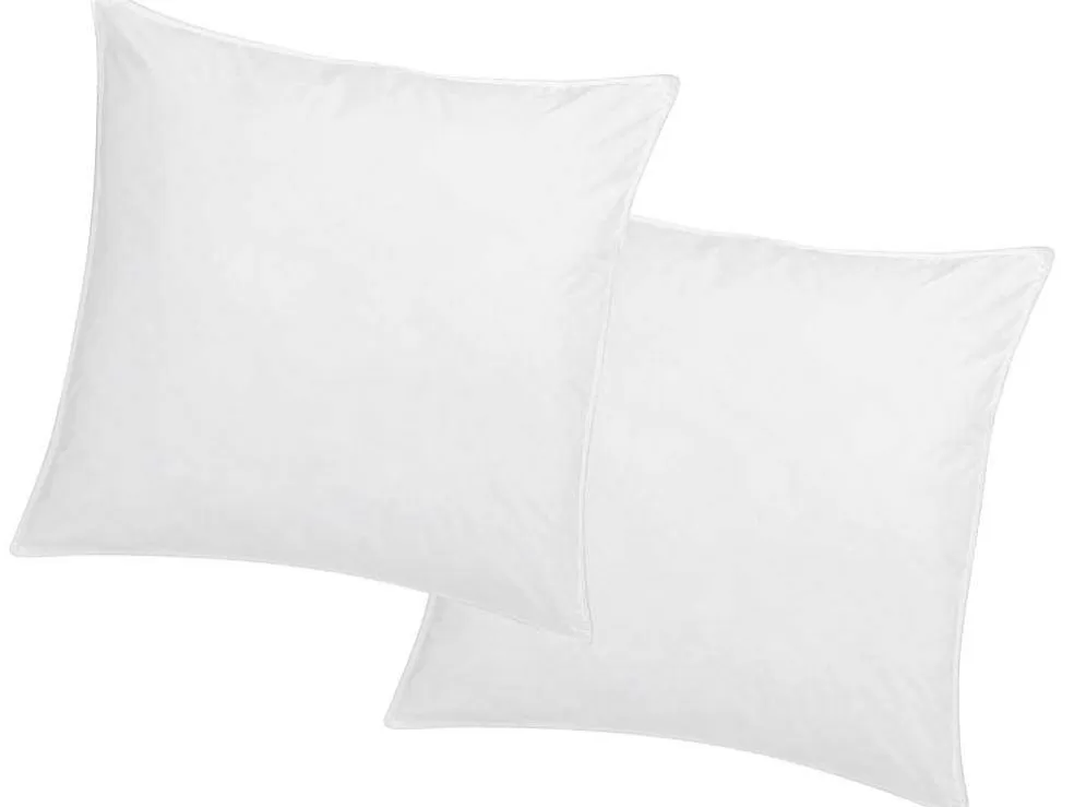 Palacio Conjunto De 2 Almofadas Memória De Forma Memofill 60 X 60 Cm Percal De Algodao 91 Fios/Cm 750 G Branco - Auxence* Almofada