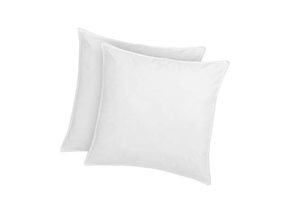 DREAMEA Conjunto De 2 Almofadas Tratamento Antiacaros Natural Greencare 60 X 60 Cm 550 G Branco Algodao - Azylia* Almofada