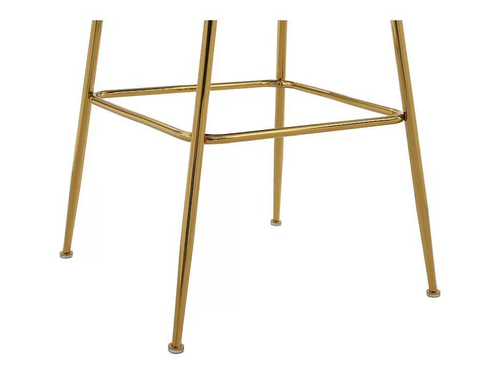 PASCAL MORABITO Conjunto De 2 Bancos Altos Tecido Boucle E Metal Dourado, Cor Creme - Altinam De * Bancos De Bar