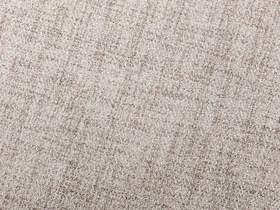 Vente-unique Conjunto De 2 Bancos Altos Tecido E Metal Branco, Cor Bege - Kiyola* Bancos De Bar