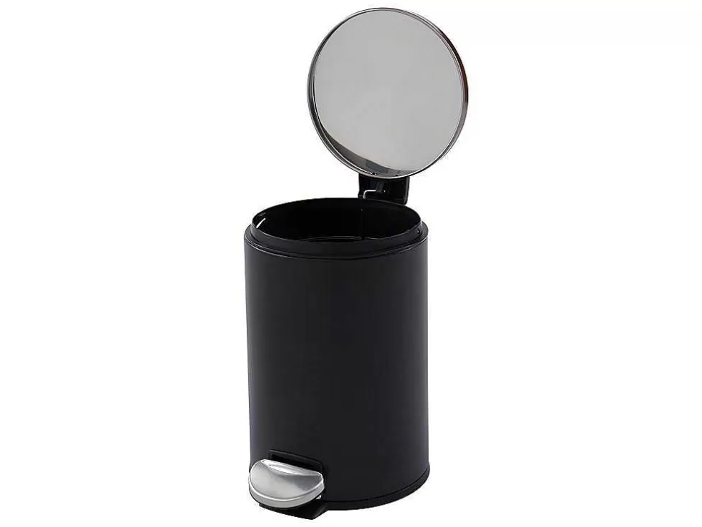 OZAIA Conjunto De 2 Caixotes Do Lixo Com Pedal Em Inox De 30 L E 3 L Cor Preto E Cobre - Pira* Acessórios E Arrumação De Cozinha