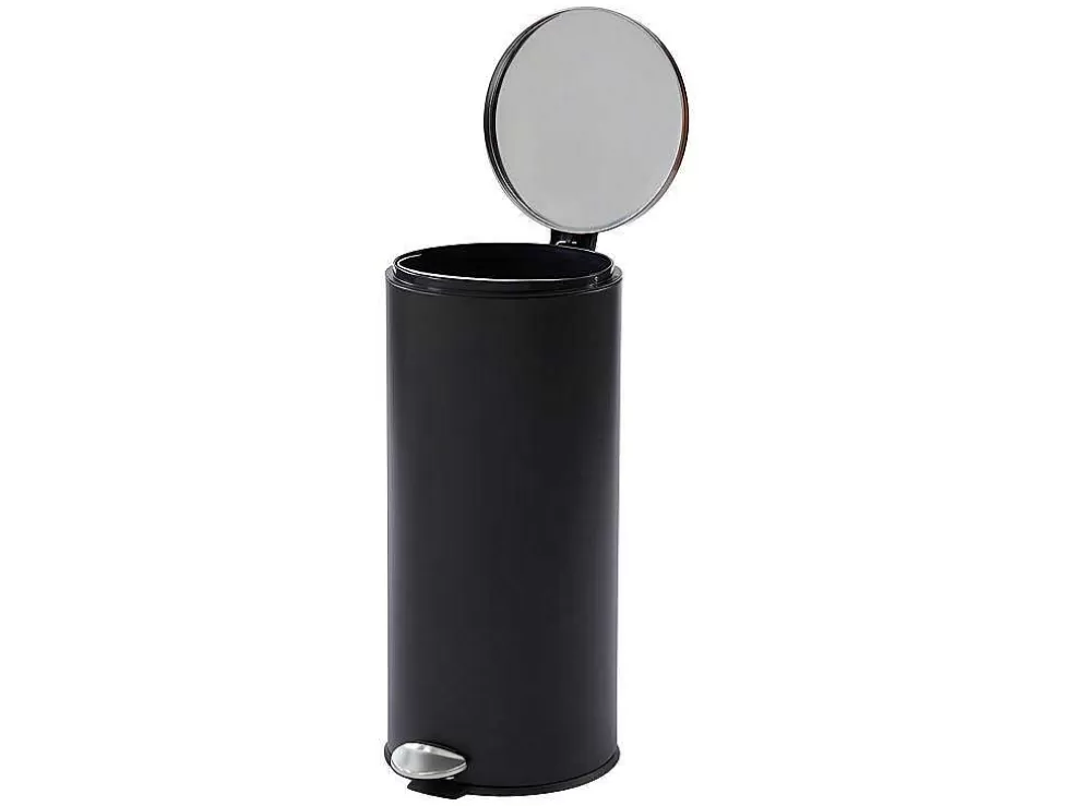 OZAIA Conjunto De 2 Caixotes Do Lixo Com Pedal Em Inox De 30 L E 3 L Cor Preto E Cobre - Pira* Acessórios E Arrumação De Cozinha
