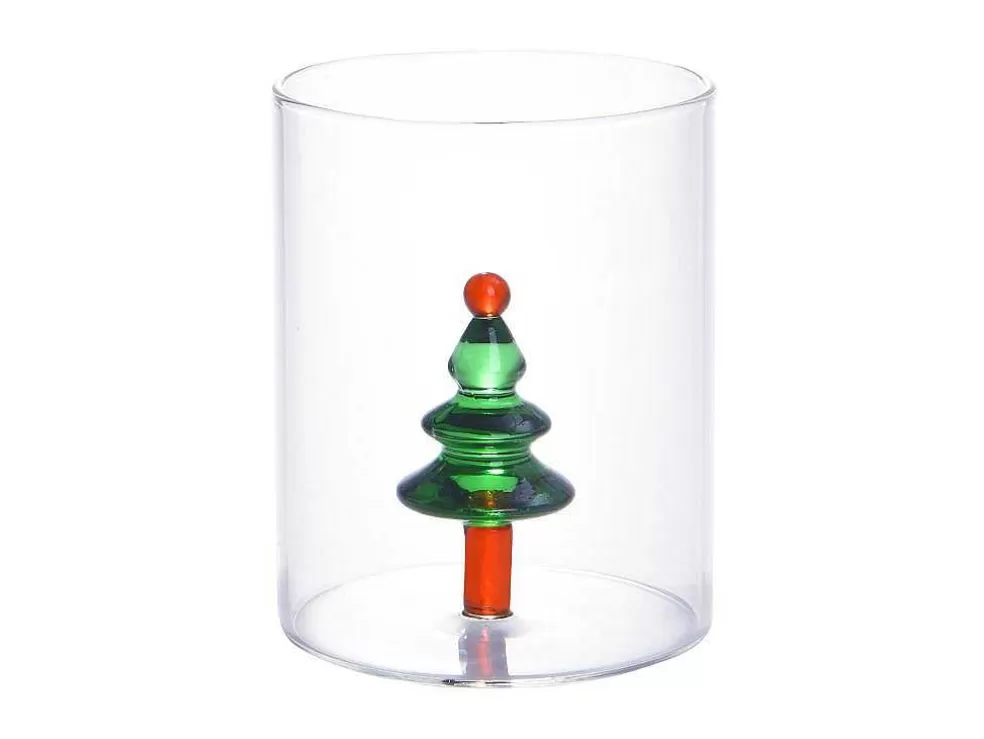 OZAIA Conjunto De 4 Copos Com Motivos De Natal D.7,5 X A.9,5 Cm - Scopa* Louça E Utensílios De Cozinha