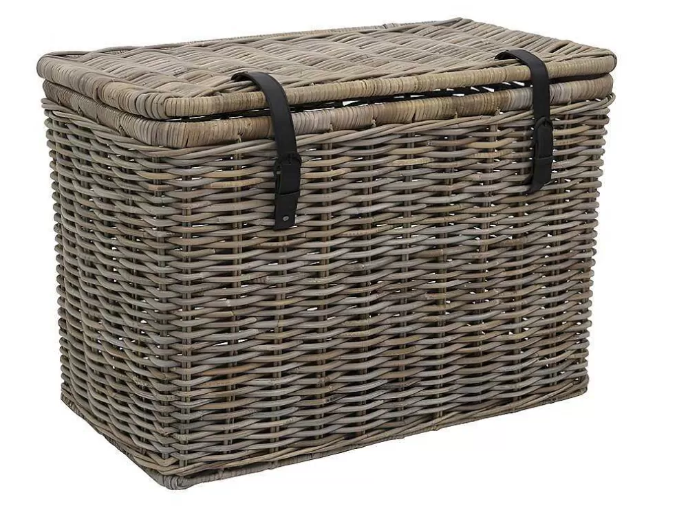 OZAIA Conjunto De 2 Malas Em Kubu De C80 X L45 X A55 Cm E C70 X L35 X A45 Cm Cor Cinza Natural - Nefta* Acessórios De Arrumação