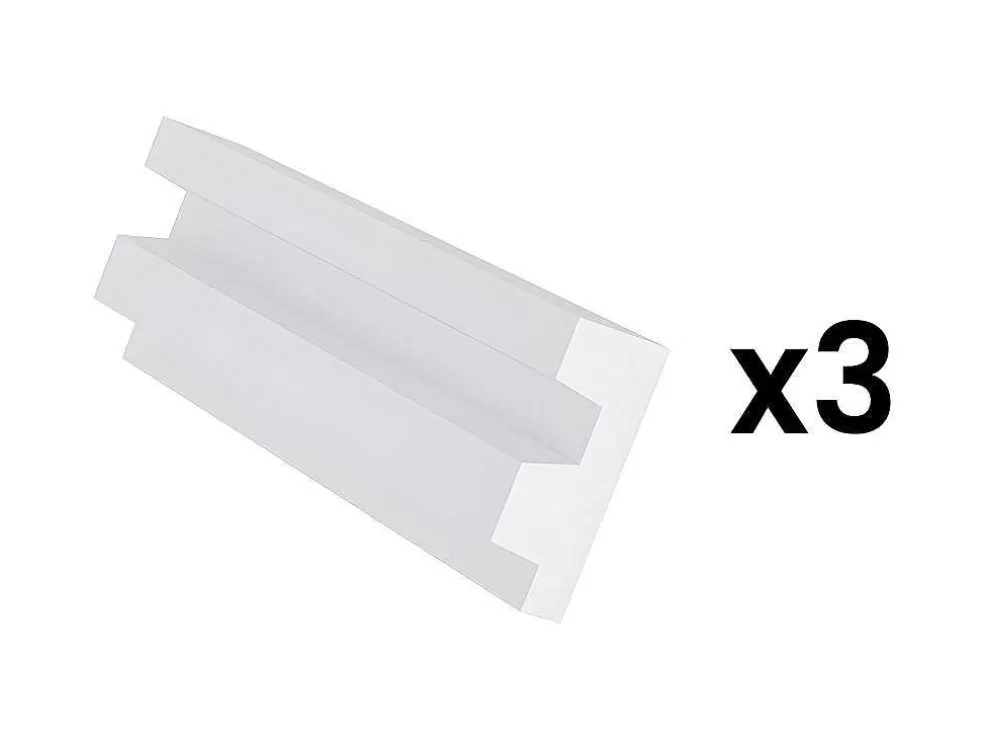 Vente-unique Conjunto De 3 RodaPés Em Polistireno C290 X A5 Cm Branco - Ardeo* Rodape