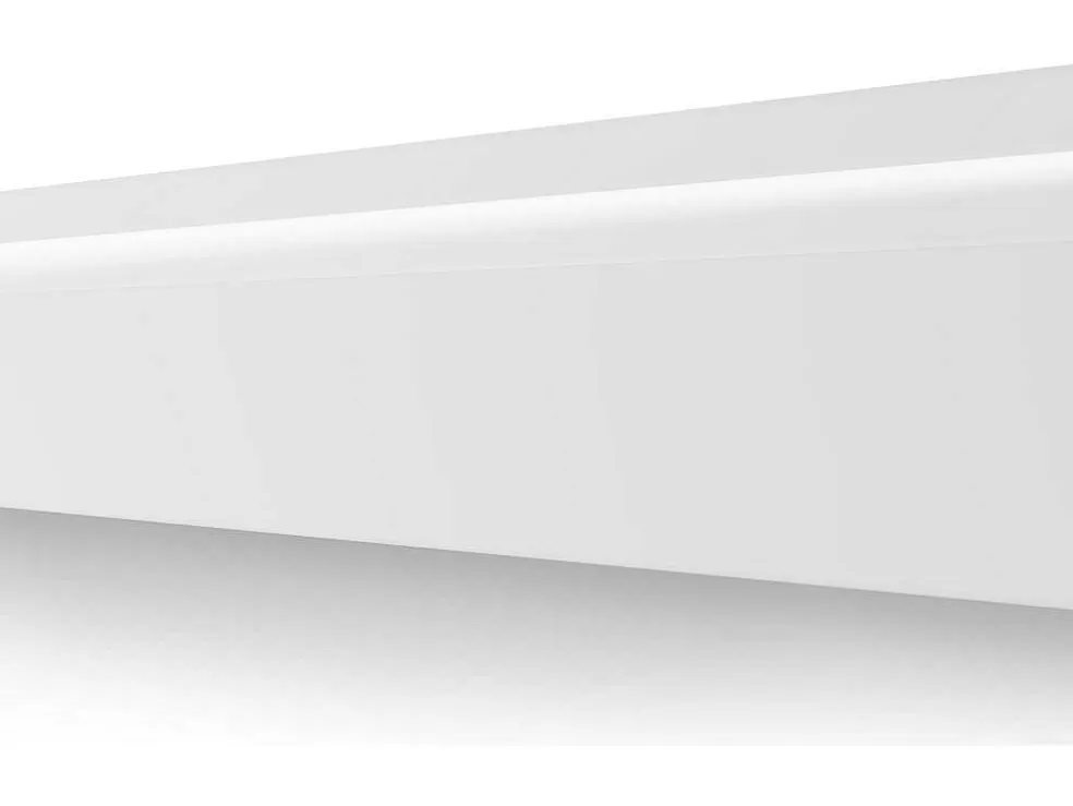 Vente-unique Conjunto De 3 RodaPés Em Polistireno C290 X A12 Cm Branco - Ateno* Rodape