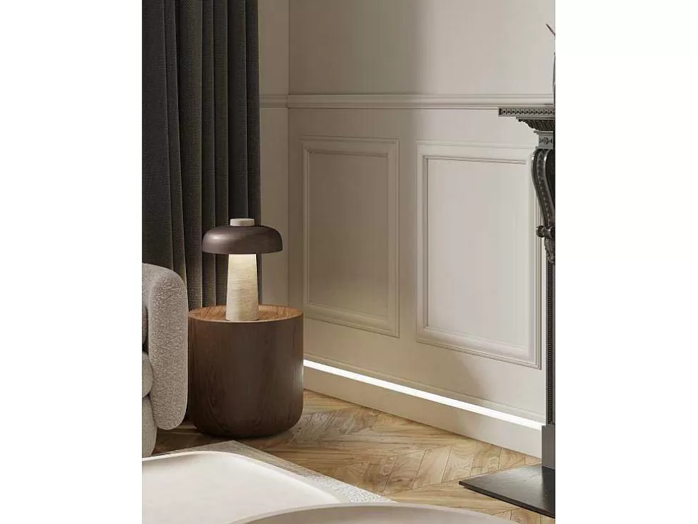 Vente-unique Conjunto De 3 RodaPés Em Polistireno C290 X A12 Cm Branco - Ateno* Rodape