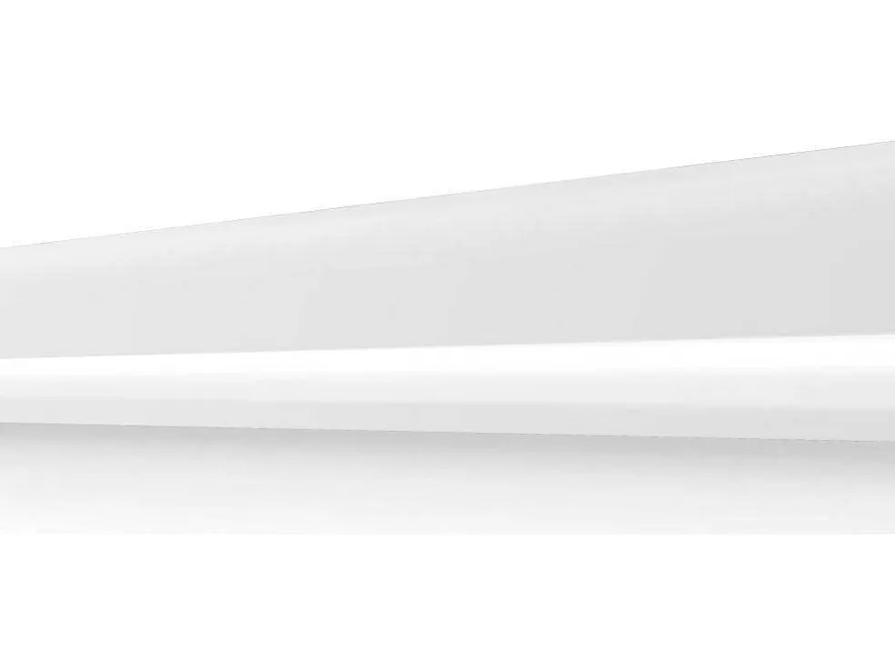 Vente-unique Conjunto De 3 RodaPés Em Polistireno C290 X A10 Cm Branco - Coreo* Rodape