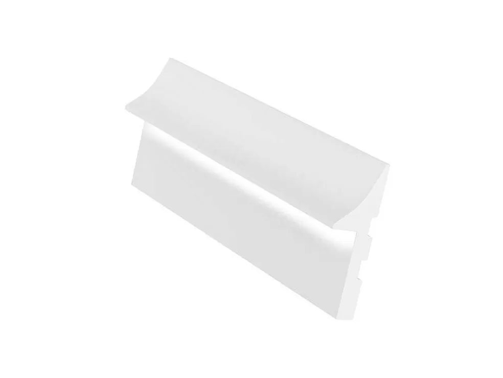 Vente-unique Conjunto De 3 RodaPés Em Polistireno C290 X A15 Cm Branco - Radeno* Rodape