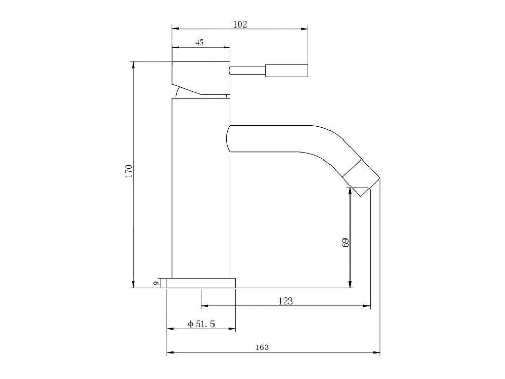 Shower & Design Conjunto De 2 Torneiras Misturadoras Mecanicas Arredondadas Inox Cor Niquel Escovado A17 Cm - Salavan* Torneira