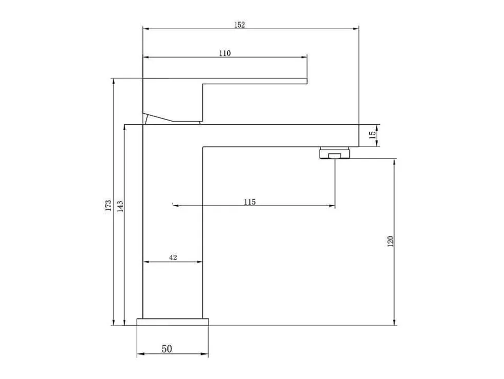 Shower & Design Conjunto De 2 Torneiras Misturadoras Mecanicas Quadradas Inox Cor Niquel Esvocado A17,3 Cm - Canilas* Torneira
