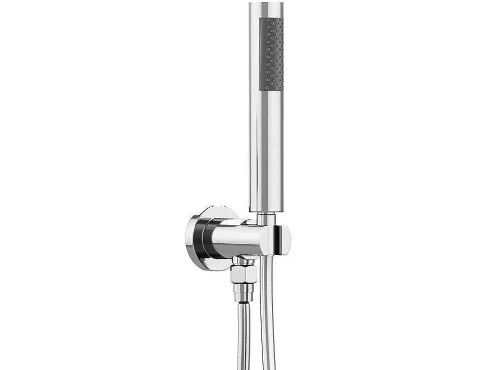 Shower & Design Conjunto De Duche Encastravel Com Torneira Misturadora Mecanica Cor Niquel Escovado - Tamise* Coluna De Duche