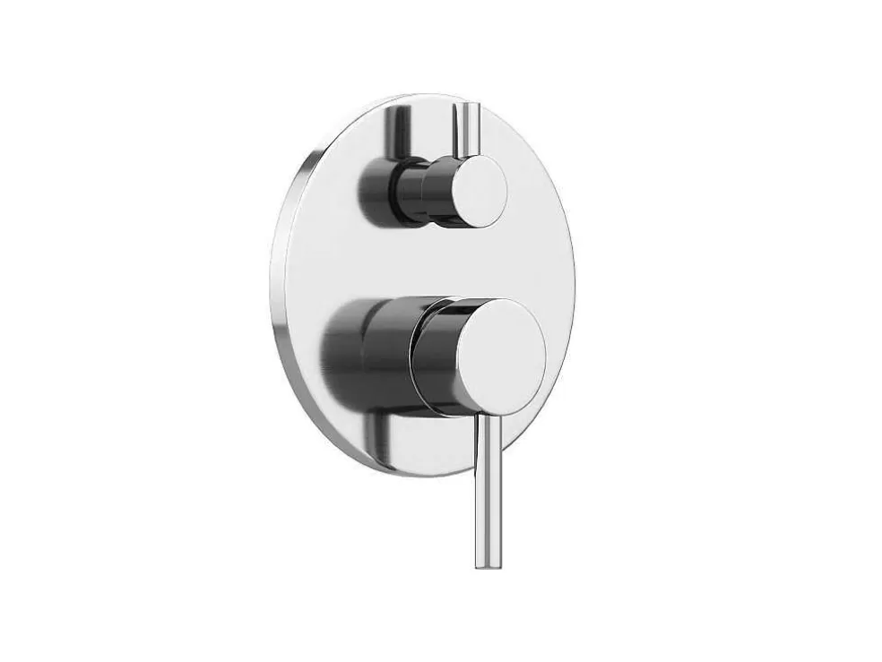 Shower & Design Conjunto De Duche Encastravel Com Torneira Misturadora Mecanica Cor Niquel Escovado - Tamise* Coluna De Duche