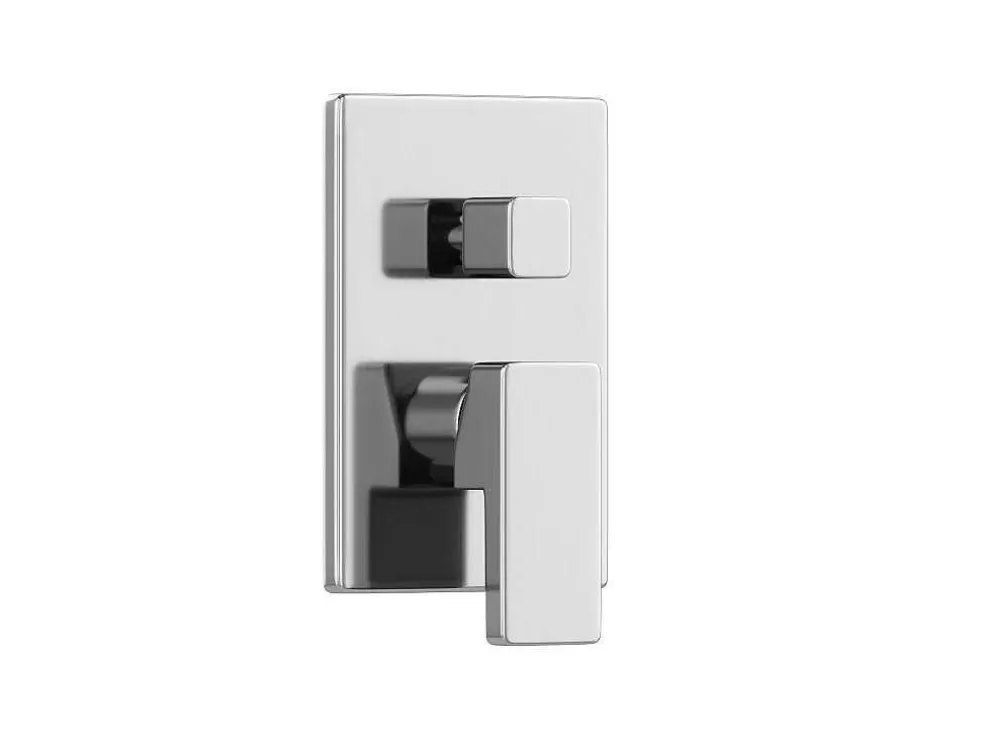 Shower & Design Conjunto De Duche Encastravel Com Torneira Misturadora Mecanica Cor Niquel Escovado - Tocantis* Coluna De Duche