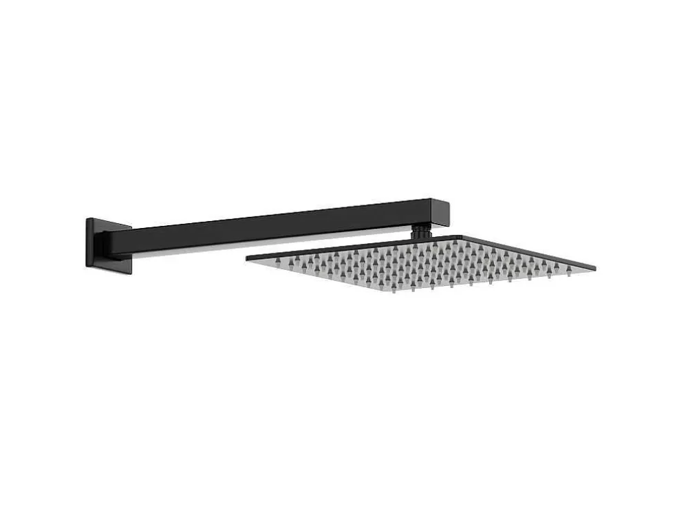 Shower & Design Conjunto De Duche Encastravel Com Torneira Misturadora Mecanica Preto Mate - Tocantis* Coluna De Duche
