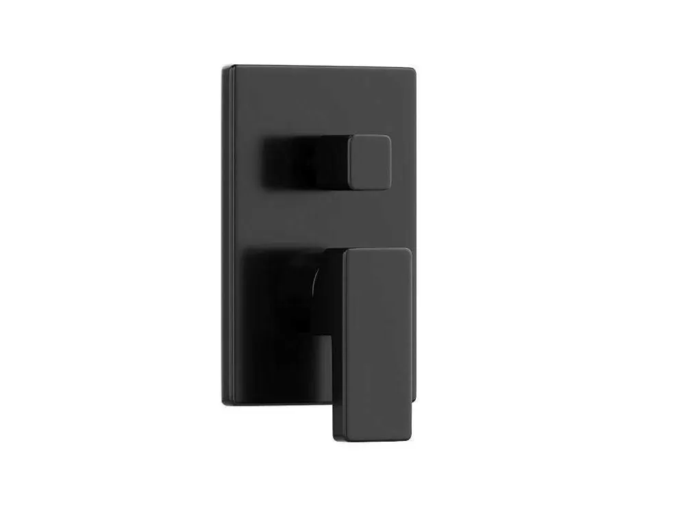 Shower & Design Conjunto De Duche Encastravel Com Torneira Misturadora Mecanica Preto Mate - Tocantis* Coluna De Duche