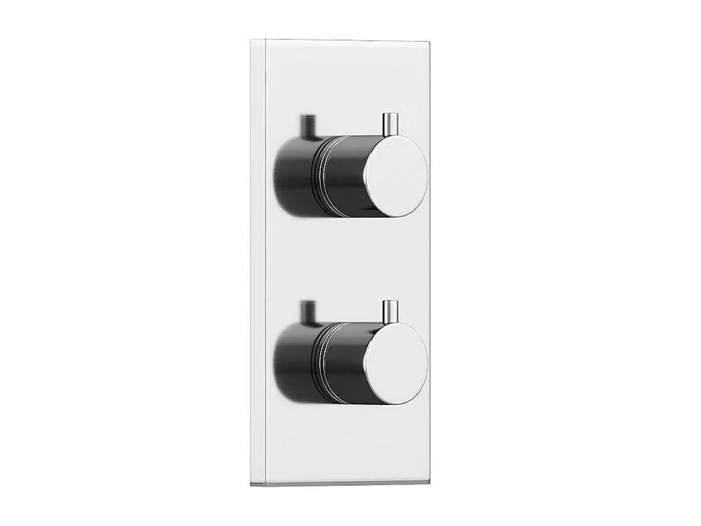 Shower & Design Conjunto De Duche Encastravel Com Torneira Misturadora Termostatica Cor Niquel Escovado - Timavo* Promoções Casa De Banho & Bem-Estar